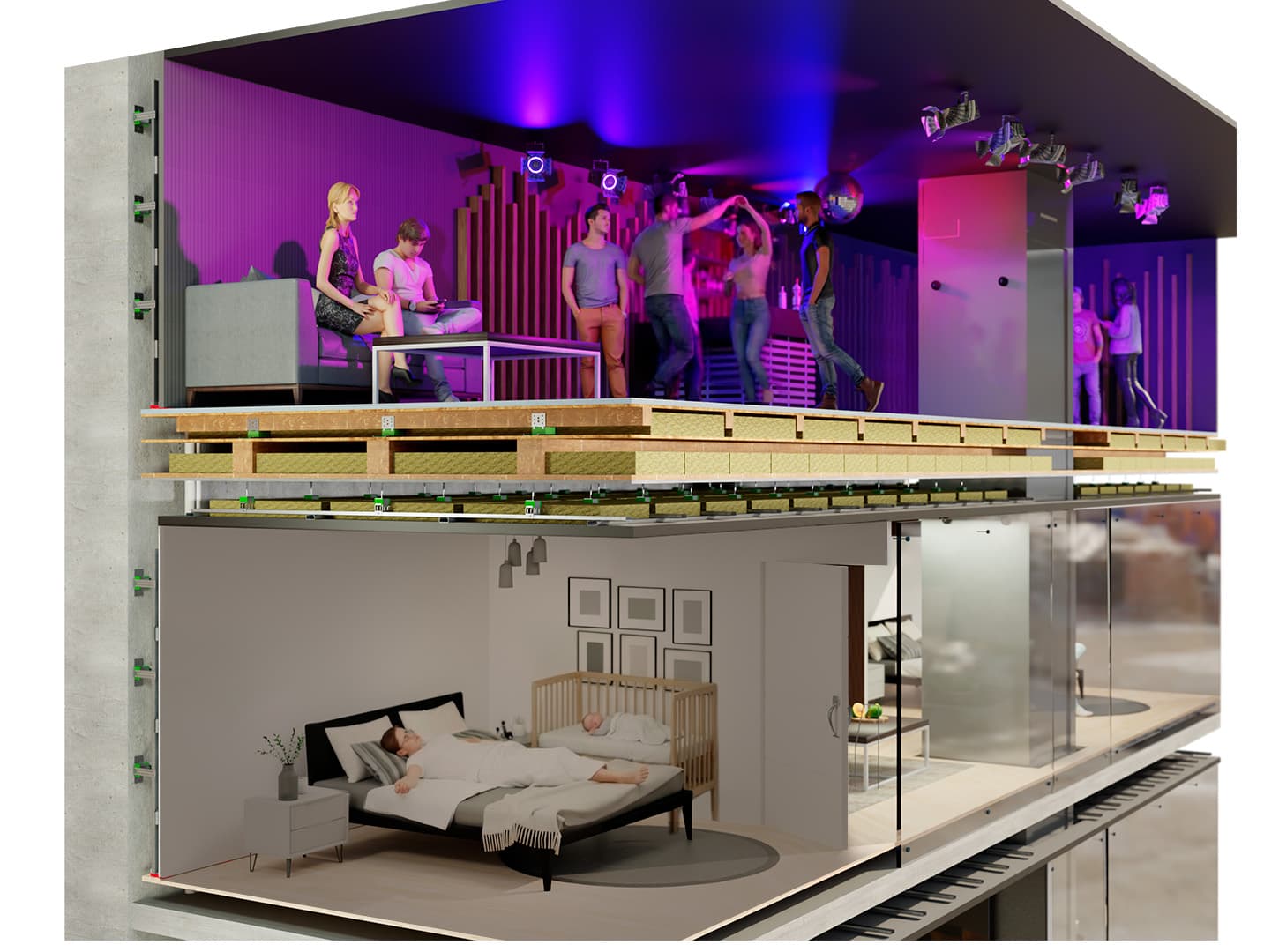 Auralisation structure en bois